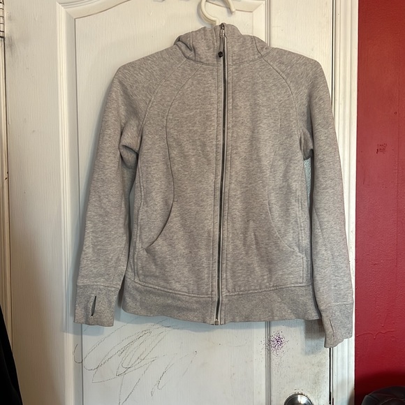 Grey Lululemon full zip scuba - Picture 2 of 5